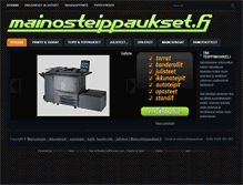 Tablet Screenshot of mainosteippaukset.fi